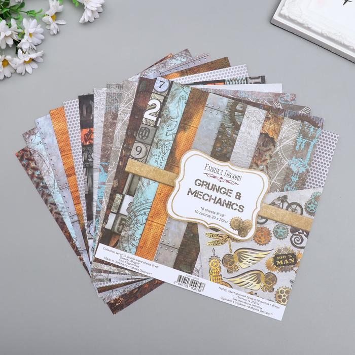 Набор бумаги для скрапбукинга "Grunge Mechanics" 10 листов, 20х20 см
Набор бумаги для скрапбукинга "Grunge Mechanics" 10 листов, 20х20 см