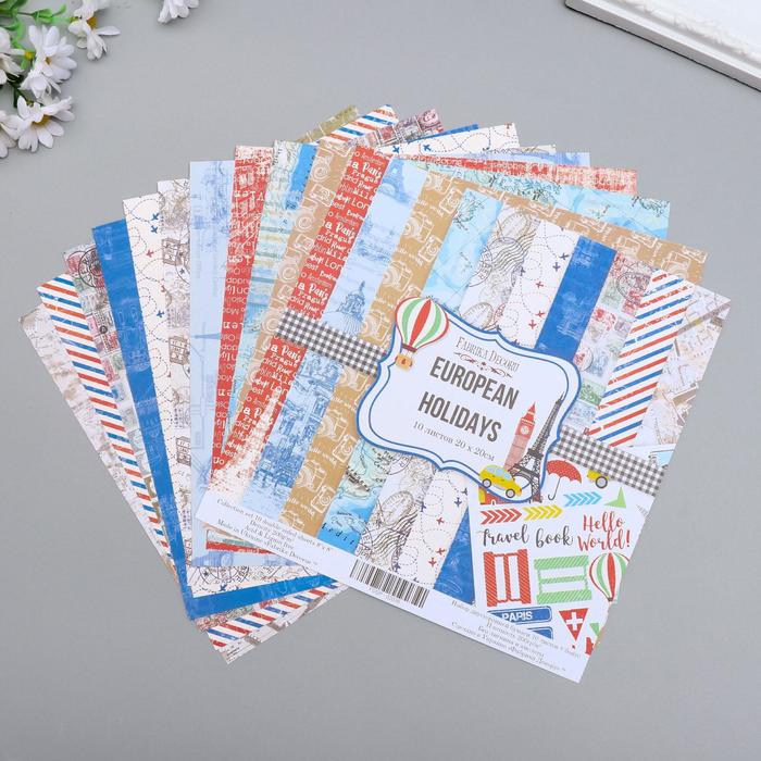 Набор бумаги для скрапбукинга "European holidays" 10 листов, 20х20 см
Набор бумаги для скрапбукинга "European holidays" 10 листов, 20х20 см