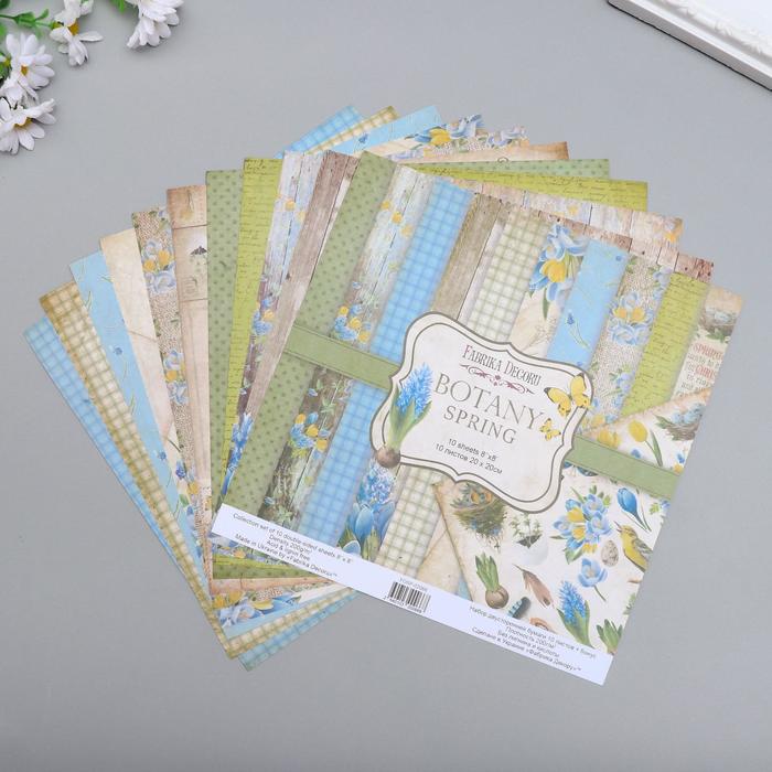 Набор бумаги для скрапбукинга "Botany Spring" 10 листов, 20х20 см
Набор бумаги для скрапбукинга "Botany Spring" 10 листов, 20х20 см
