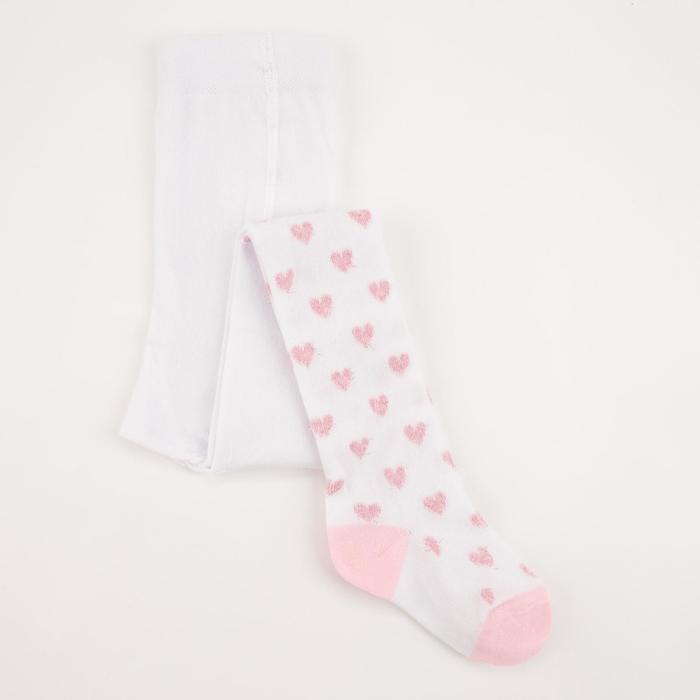 Колготки детские, цвет белый/розовые сердечки, рост 86-92 см
Колготки детские, цвет белый/розовые сердечки, рост 86-92 см