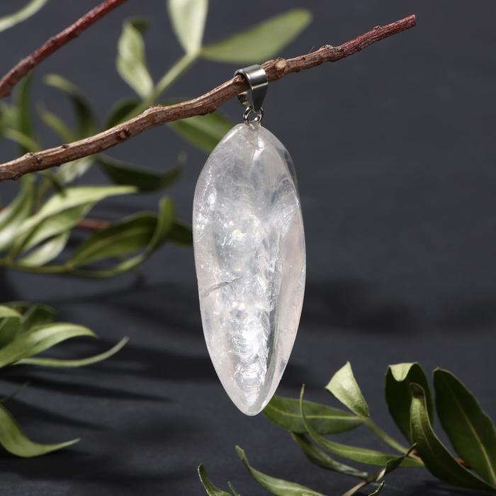 Подвеска капля гранёная "Горный хрусталь"
Подвеска капля гранёная "Горный хрусталь"