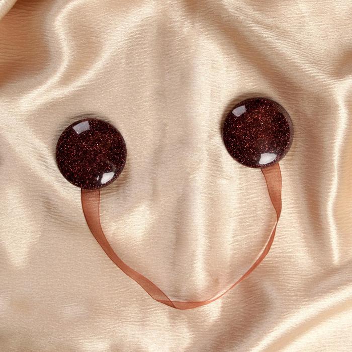 фото Подхват для штор «блёстки», d = 5 см, цвет коричневый арт узор