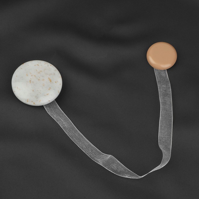 фото Подхват для штор «карамелька», d = 5 см, цвет бежевый арт узор