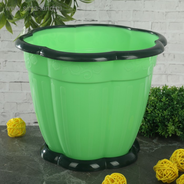 Горшок с поддоном «Восторг», 3 л, цвет зелёный
Горшок с поддоном «Восторг», 3 л, цвет зелёный