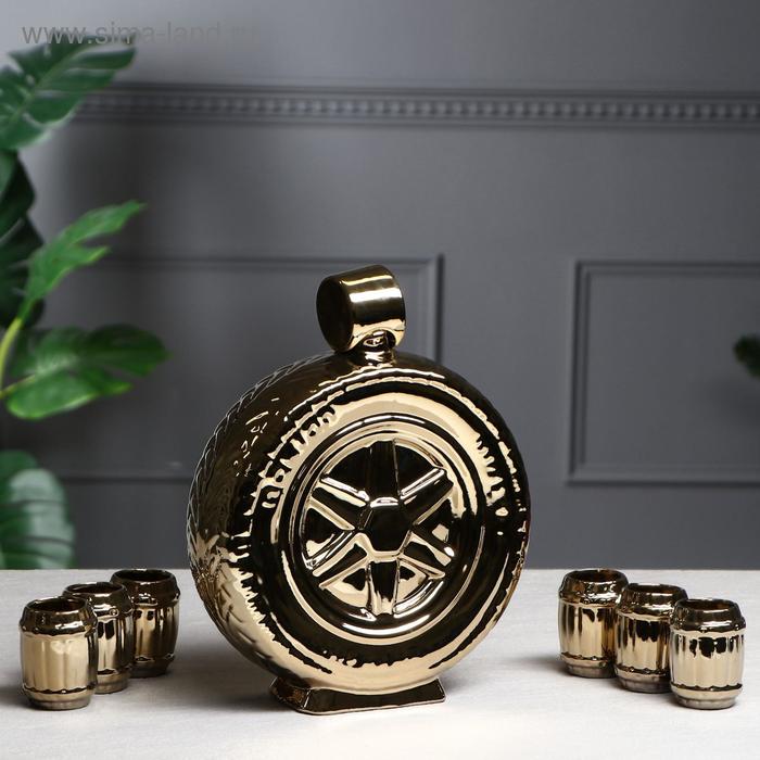 Набор для напитков "Колесо", 7 предметов, золотистый, 1.9 л
Набор для напитков "Колесо", 7 предметов, золотистый, 1.9 л