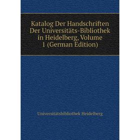 Книга Katalog Der Handschriften Der Universitäts-Bibliothek in Heidelberg, Volume 1
Книга Katalog Der Handschriften Der Universitäts-Bibliothek in Heidelberg, Volume 1