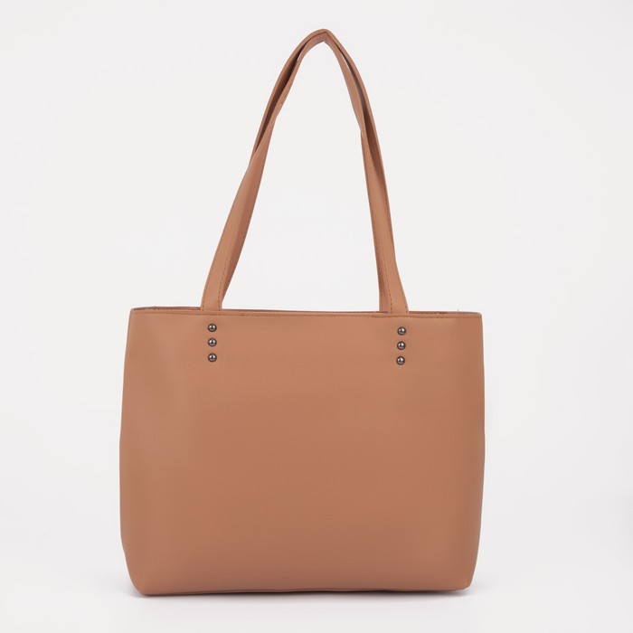 Сумка-тоут на молнии, цвет коричневый
Сумка-тоут на молнии, цвет коричневый