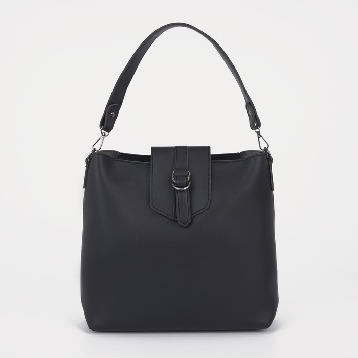 Сумка женская, отдел на клапане, цвет чёрный
Сумка женская, отдел на клапане, цвет чёрный