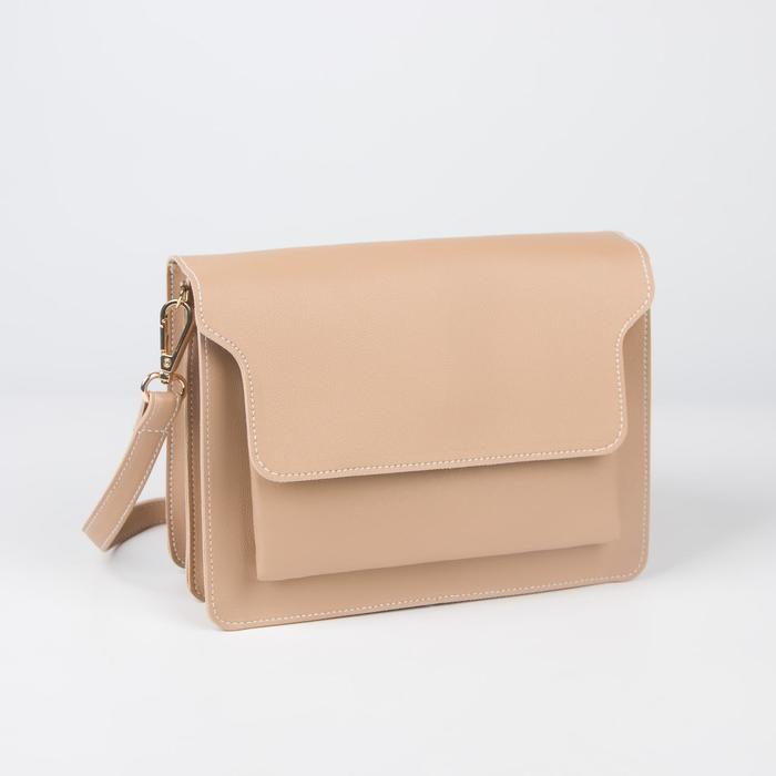 Сумка-мессенджер, отдел на клапане, наружный карман, длинный ремень, цвет бежевый
Сумка-мессенджер, отдел на клапане, наружный карман, длинный ремень, цвет бежевый