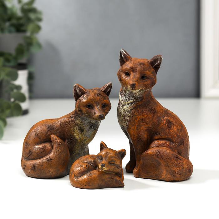 Сувенир полистоун "Семейство лис" набор 3 шт 11,5х8,5х12,5 см
Сувенир полистоун "Семейство лис" набор 3 шт 11,5х8,5х12,5 см