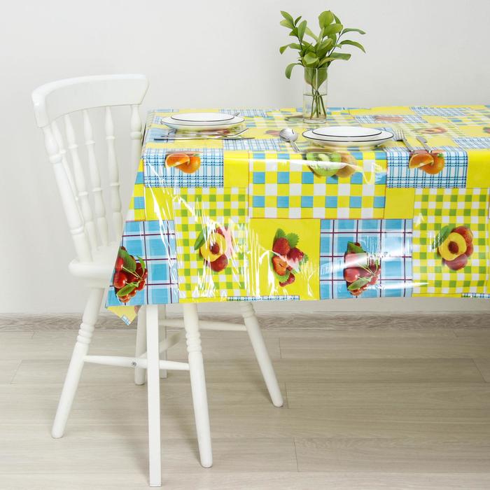 Клеёнка ПВХ «Фрукты», ширина 137 см, толщина 0,08 мм, рулон 30 метров
Клеёнка ПВХ «Фрукты», ширина 137 см, толщина 0,08 мм, рулон 30 метров