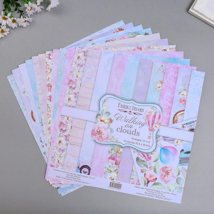 Набор бумаги для скрапбукинга "Walking on clouds " 10 листов, 30,5х30,5 см
Набор бумаги для скрапбукинга "Walking on clouds " 10 листов, 30,5х30,5 см
