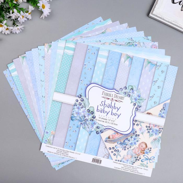 Набор бумаги для скрапбукинга "Shabby baby boy redesign " 10 листов, 30,5х30,5 см
Набор бумаги для скрапбукинга "Shabby baby boy redesign " 10 листов, 30,5х30,5 см