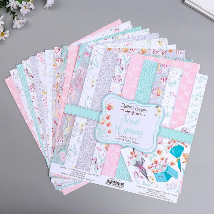 Набор бумаги для скрапбукинга "Scent of spring " 10 листов, 30,5х30,5 см
Набор бумаги для скрапбукинга "Scent of spring " 10 листов, 30,5х30,5 см