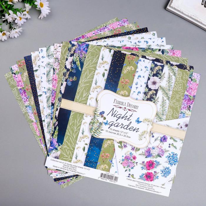 Набор бумаги для скрапбукинга "Night garden " 10 листов, 30,5х30,5 см
Набор бумаги для скрапбукинга "Night garden " 10 листов, 30,5х30,5 см