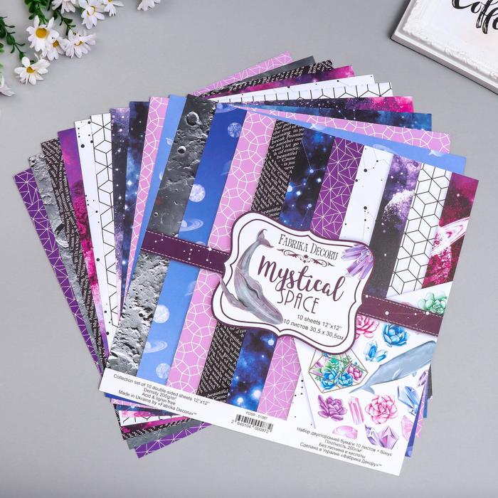 Набор бумаги для скрапбукинга "Mystical space " 10 листов, 30,5х30,5 см 
Набор бумаги для скрапбукинга "Mystical space " 10 листов, 30,5х30,5 см