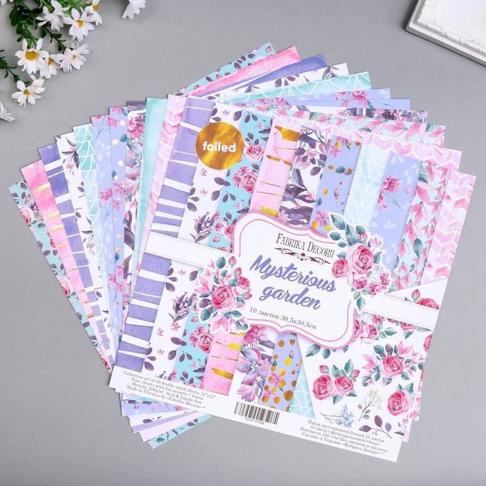 Набор бумаги для скрапбукинга "Mysterious garden " 10 листов, 30,5х30,5 см
Набор бумаги для скрапбукинга "Mysterious garden " 10 листов, 30,5х30,5 см