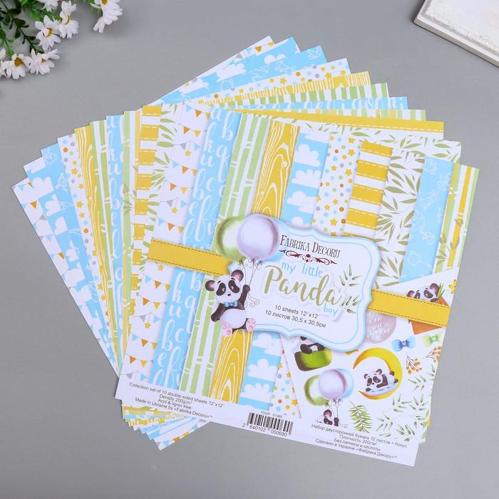 Набор бумаги для скрапбукинга "My little panda boy " 10 листов, 30,5х30,5 см
Набор бумаги для скрапбукинга "My little panda boy " 10 листов, 30,5х30,5 см