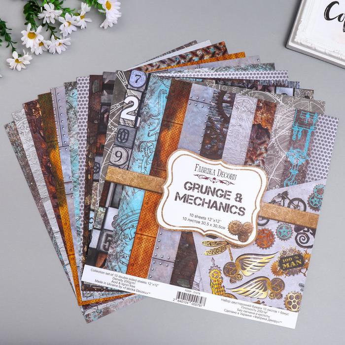Набор бумаги для скрапбукинга "Grunge Mechanics " 10 листов, 30,5х30,5 см
Набор бумаги для скрапбукинга "Grunge Mechanics " 10 листов, 30,5х30,5 см