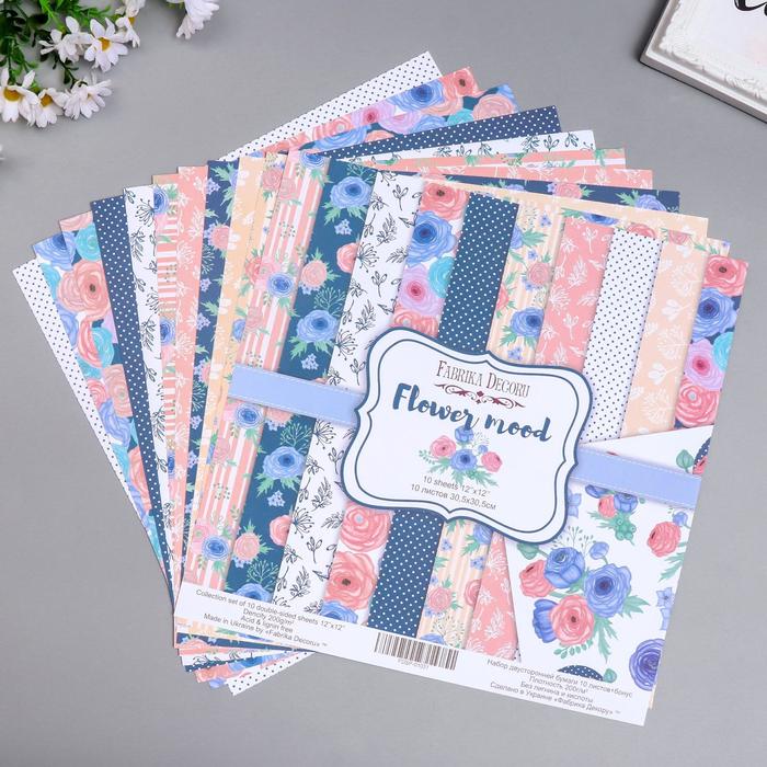 Набор бумаги для скрапбукинга "Flower mood " 10 листов, 30,5х30,5 см
Набор бумаги для скрапбукинга "Flower mood " 10 листов, 30,5х30,5 см