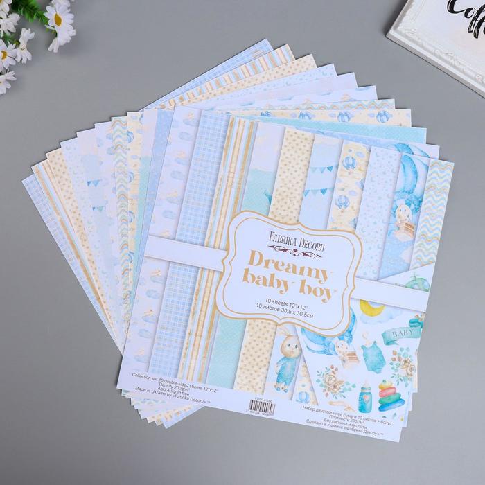 Набор бумаги для скрапбукинга "Dreamy baby boy " 10 листов, 30,5х30,5 см
Набор бумаги для скрапбукинга "Dreamy baby boy " 10 листов, 30,5х30,5 см