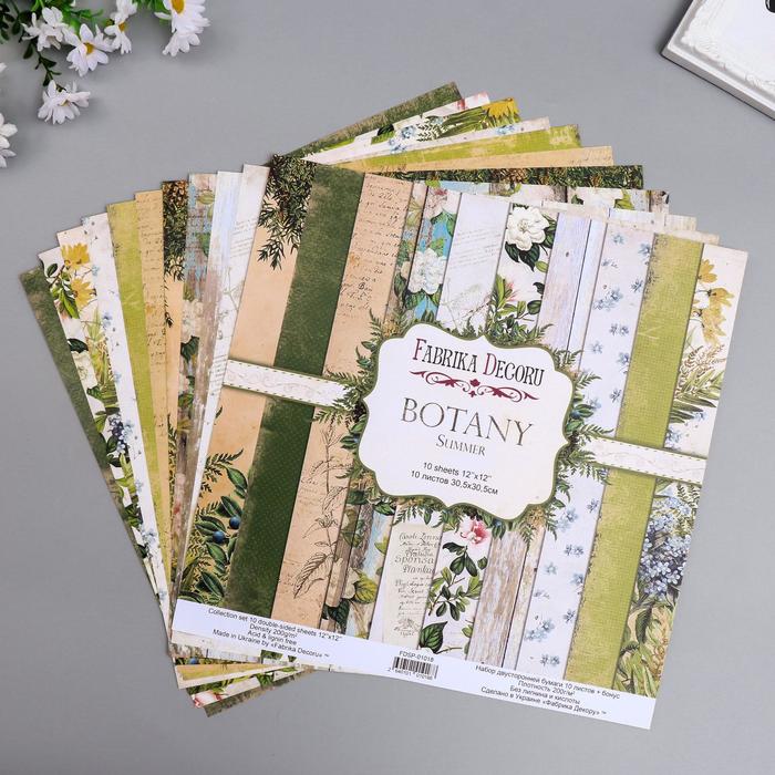 Набор бумаги для скрапбукинга "Botany summer " 10 листов, 30,5х30,5 см
Набор бумаги для скрапбукинга "Botany summer " 10 листов, 30,5х30,5 см