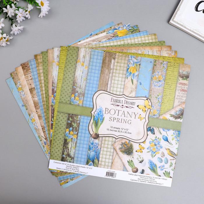 Набор бумаги для скрапбукинга "Botany spring " 10 листов, 30,5х30,5 см
Набор бумаги для скрапбукинга "Botany spring " 10 листов, 30,5х30,5 см