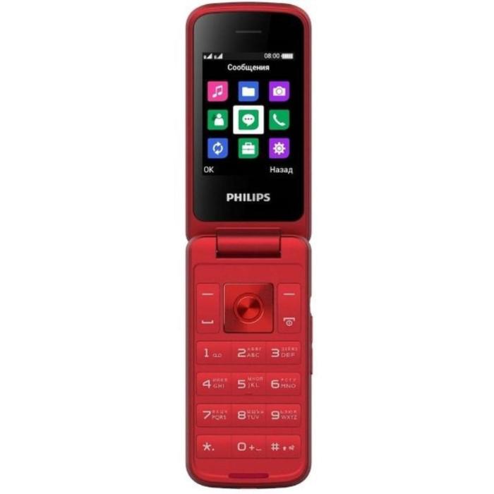 Сотовый телефон PHILIPS E255 Xenium, 2.4", TFT, 0.3Мп, 2sim, microSD, 1050мАч, красный
Сотовый телефон PHILIPS E255 Xenium, 2.4", TFT, 0.3Мп, 2sim, microSD, 1050мАч, красный
