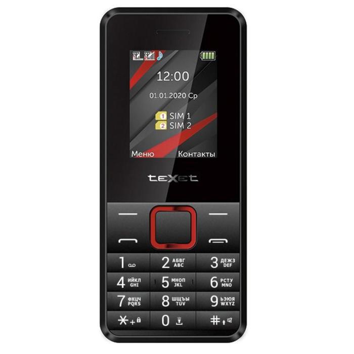Сотовый телефон TEXET TM-207, 1.77", 2sim, microSD, 2500мАч, чёрно-красный
Сотовый телефон TEXET TM-207, 1.77", 2sim, microSD, 2500мАч, чёрно-красный