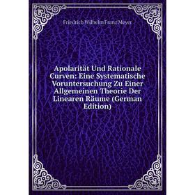 Книга Apolarität Und Rationale Curven: Eine Systematische Voruntersuchung Zu Einer Allgemeinen Theorie Der Linearen Räume (German Edition)
Книга Apolarität Und Rationale Curven: Eine Systematische Voruntersuchung Zu Einer Allgemeinen Theorie Der Linearen Räume (German Edition)