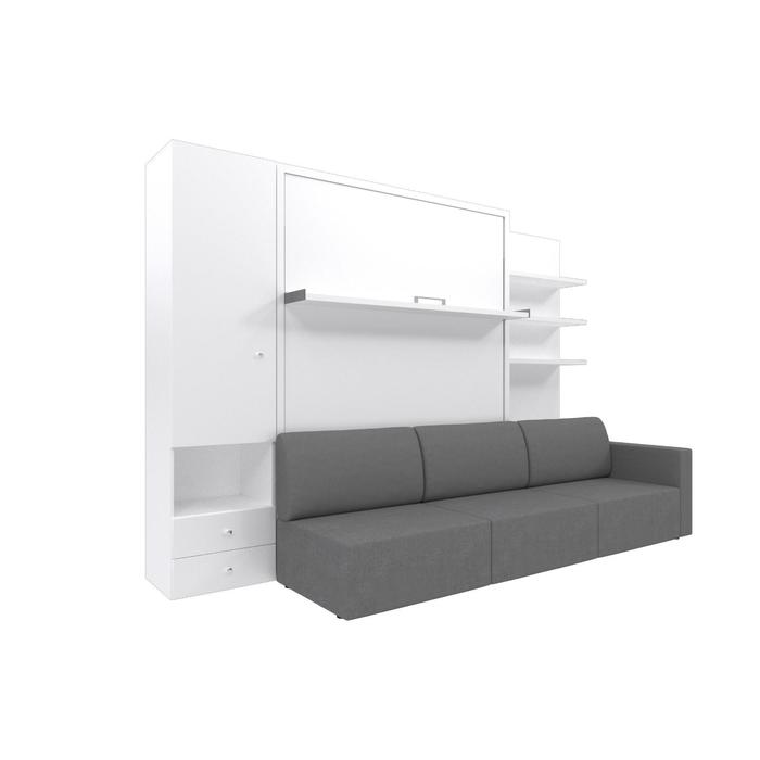 Комплект-трансформер со шкафом и полками Ника Кровать 1600х2000 + диван серый/белый
Комплект-трансформер со шкафом и полками Ника Кровать 1600х2000 + диван серый/белый