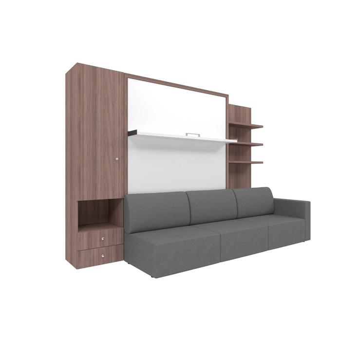 Комплект-трансформер со шкафом и полками Ника Кровать 1600х2000 + диван серый/ясень
Комплект-трансформер со шкафом и полками Ника Кровать 1600х2000 + диван серый/ясень