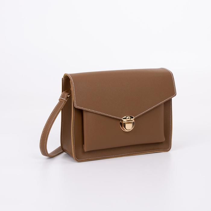 Сумка-мессенджер, отдел на клапане, наружный карман, длинный ремень, цвет коричневый
Сумка-мессенджер, отдел на клапане, наружный карман, длинный ремень, цвет коричневый