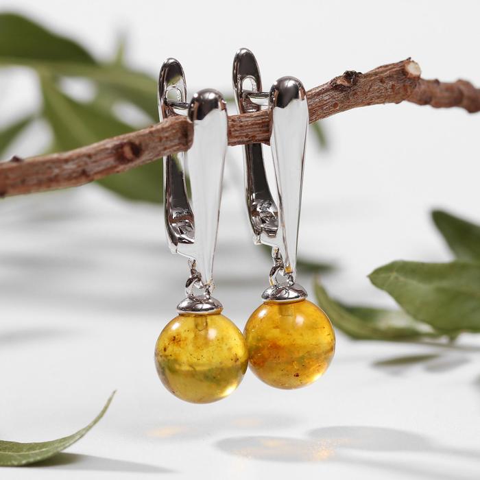 Серьги посеребрение шар №8 "Янтарь", цвет жёлтый
Серьги посеребрение шар №8 "Янтарь", цвет жёлтый
