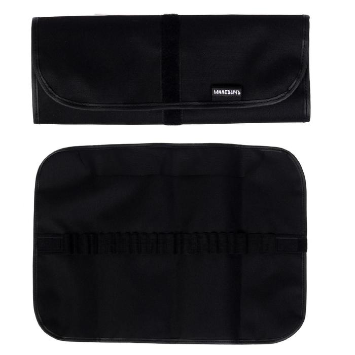 Пенал-скрутка для кистей на липучке, 340 х 480 мм, на 24 предмета, Малевичъ, чёрный 195006
Пенал-скрутка для кистей на липучке, 340 х 480 мм, на 24 предмета, Малевичъ, чёрный 195006