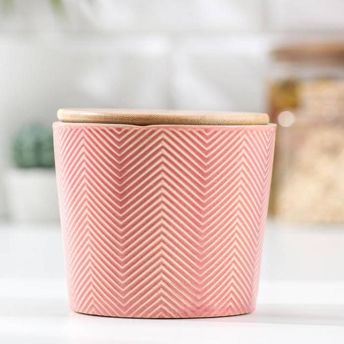 Банка для сыпучих продуктов «Этника», 400 мл, 10×9,5 см, цвет розовый
Банка для сыпучих продуктов «Этника», 400 мл, 10×9,5 см, цвет розовый