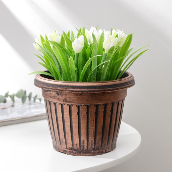 Горшок для цветов «Бронзовый век», 17,5×13 см, цвет МИКС
Горшок для цветов «Бронзовый век», 17,5×13 см, цвет МИКС