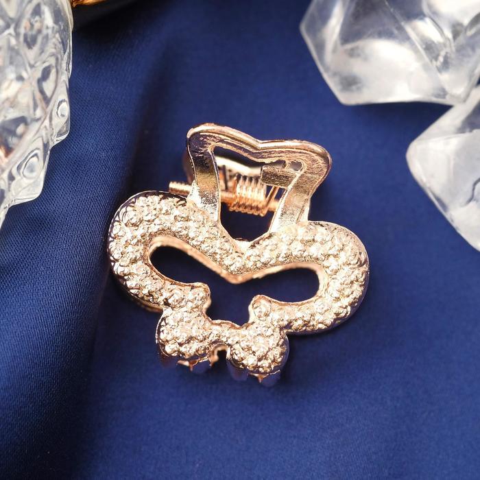 Краб для волос "Голда" бабочка, 2,5 см, золото 
Краб для волос "Голда" бабочка, 2,5 см, золото