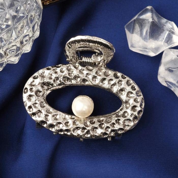 Краб для волос "Этель" овал жемчуг, 4,5 см, серебро
Краб для волос "Этель" овал жемчуг, 4,5 см, серебро