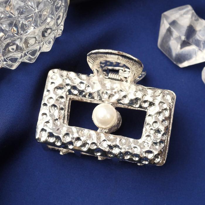 Краб для волос "Этель" прямой жемчуг, 4,5 см, серебро
Краб для волос "Этель" прямой жемчуг, 4,5 см, серебро