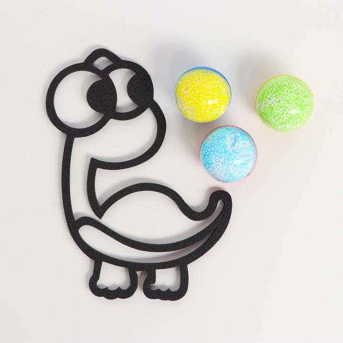 фото Набор с трафаретным пластилином «залипайка» 40 г, динозавр