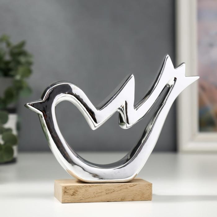 Сувенир керамика, дерево "Птичка" серебро 13х4,5х16,3 см
Сувенир керамика, дерево "Птичка" серебро 13х4,5х16,3 см