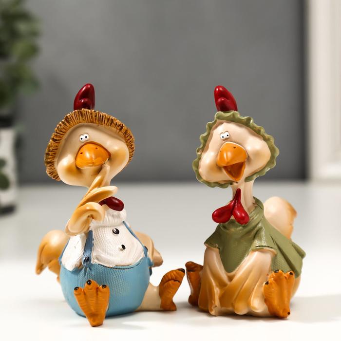 Сувенир полистоун "Курочка в косыночке/Петушок в шляпке" МИКС 12х8х7 см
Сувенир полистоун "Курочка в косыночке/Петушок в шляпке" МИКС 12х8х7 см