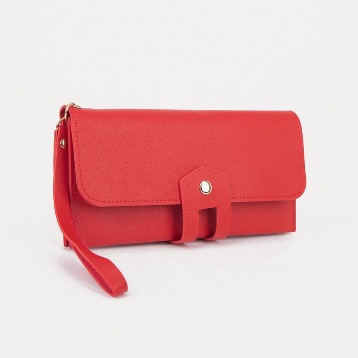 Кошелёк на кнопке, цвет красный
Кошелёк на кнопке, цвет красный