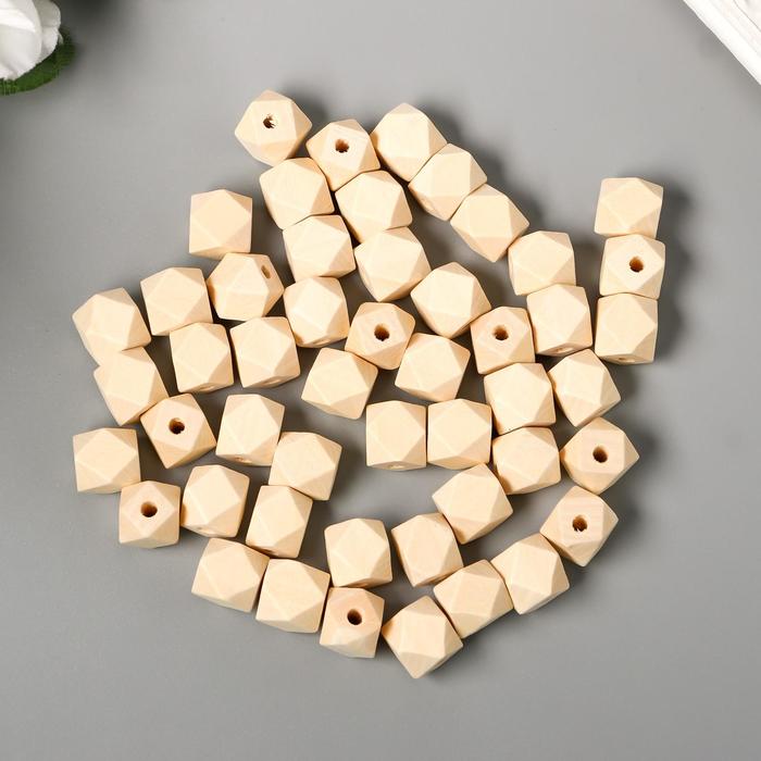 Набор деревянных многогранных бусин 12 мм, набор 50 шт.
Набор деревянных многогранных бусин 12 мм, набор 50 шт.