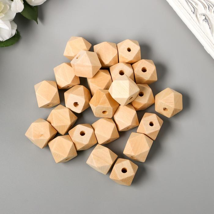 Набор деревянных многогранных бусин 18 мм, набор 35 шт.
Набор деревянных многогранных бусин 18 мм, набор 35 шт.