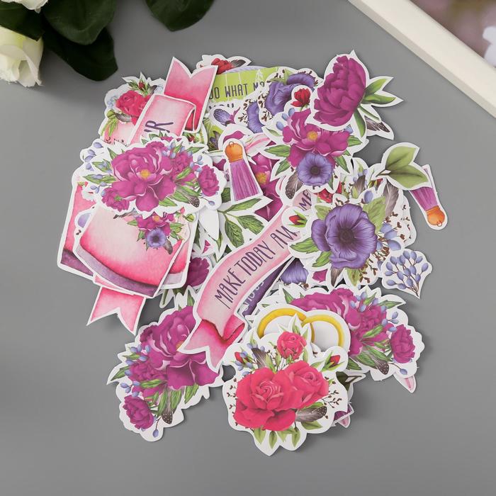 Набор высечек "Mind flowers" 64 шт 
Набор высечек "Mind flowers" 64 шт
