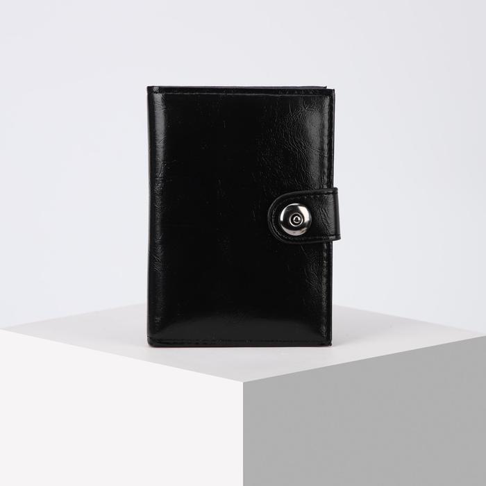 Обложка для автодокументов и паспорта, отдел для купюр, цвет чёрный
Обложка для автодокументов и паспорта, отдел для купюр, цвет чёрный