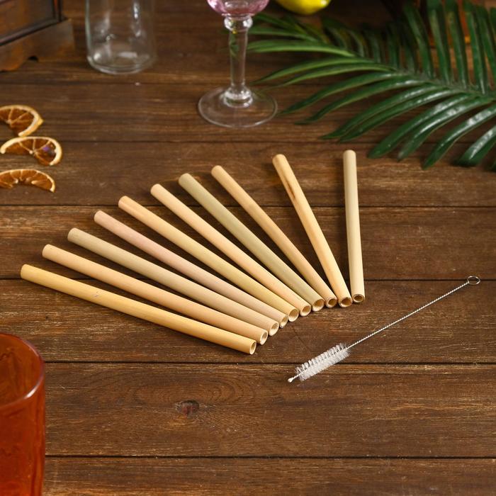 Трубочки для коктейля 10 шт 20х12х1 см бамбук
Трубочки для коктейля 10 шт 20х12х1 см бамбук