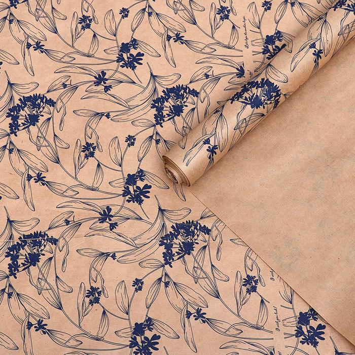 Бумага упаковочная крафтовая, "Цветы", бурая, 0,7 х 10 м, 50 г
Бумага упаковочная крафтовая, "Цветы", бурая, 0,7 х 10 м, 50 г